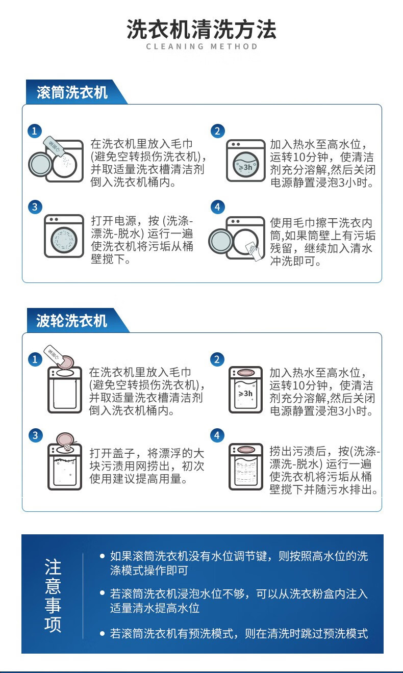 心居客洗衣机槽清洁剂全自动波轮式滚筒式内胆洗衣机清洗剂除垢剂260g