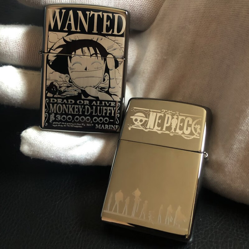 【情人节礼物】zippo打火机原装 纯铜海贼王路飞 索隆 限量男士zppo