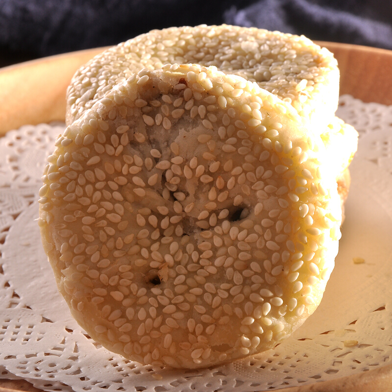 芝麻薄酥饼 吉安 江西特产葱油酥饼零食井冈山传统糕点月饼甜 原味(2