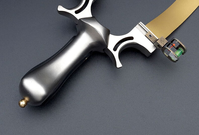 弹弓全钢98k高精准多加强大力弹弓不锈钢加厚扁皮免邦快压户外弓全钢