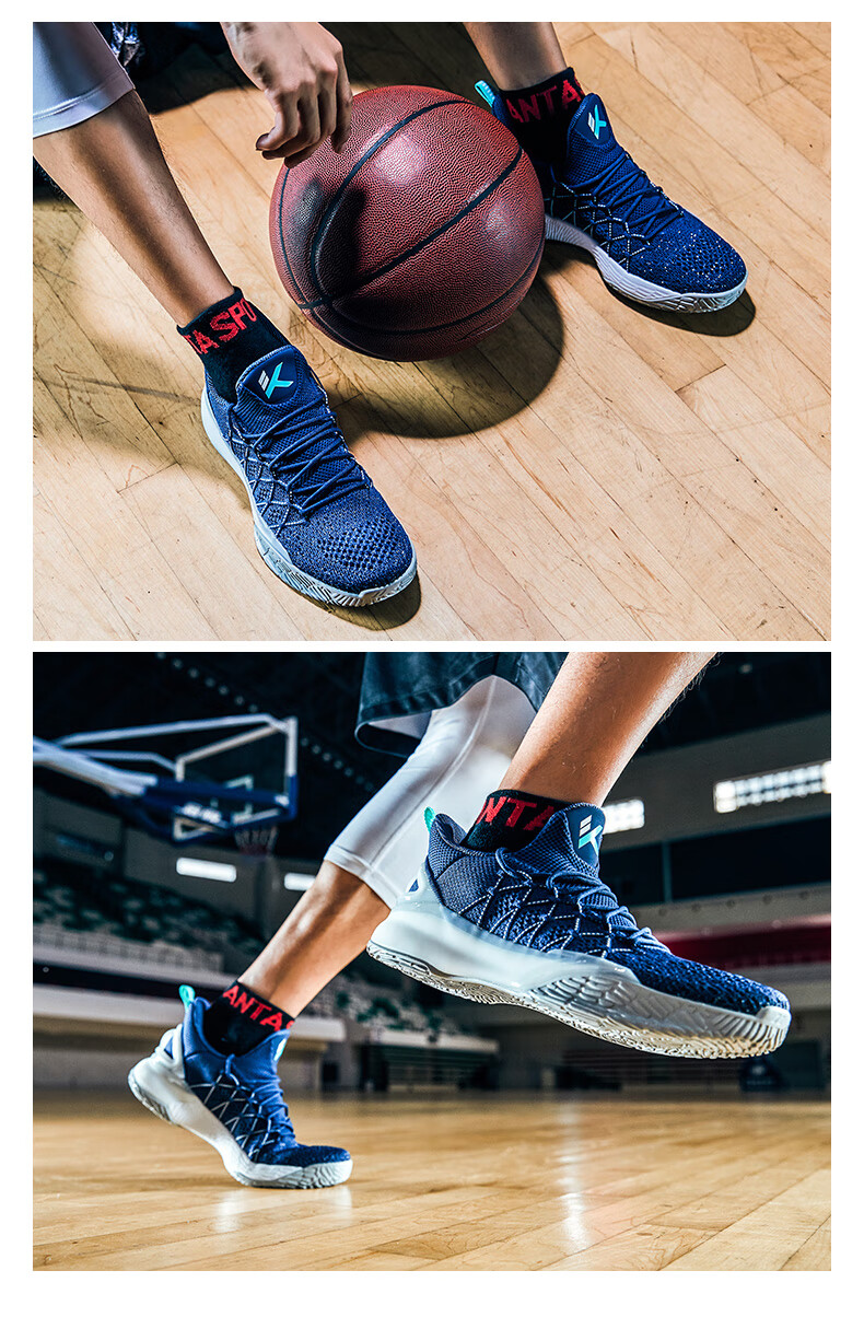 安踏男鞋篮球鞋男低帮kt3轻骑兵3代春季款汤普森篮球战靴透气减震耐磨