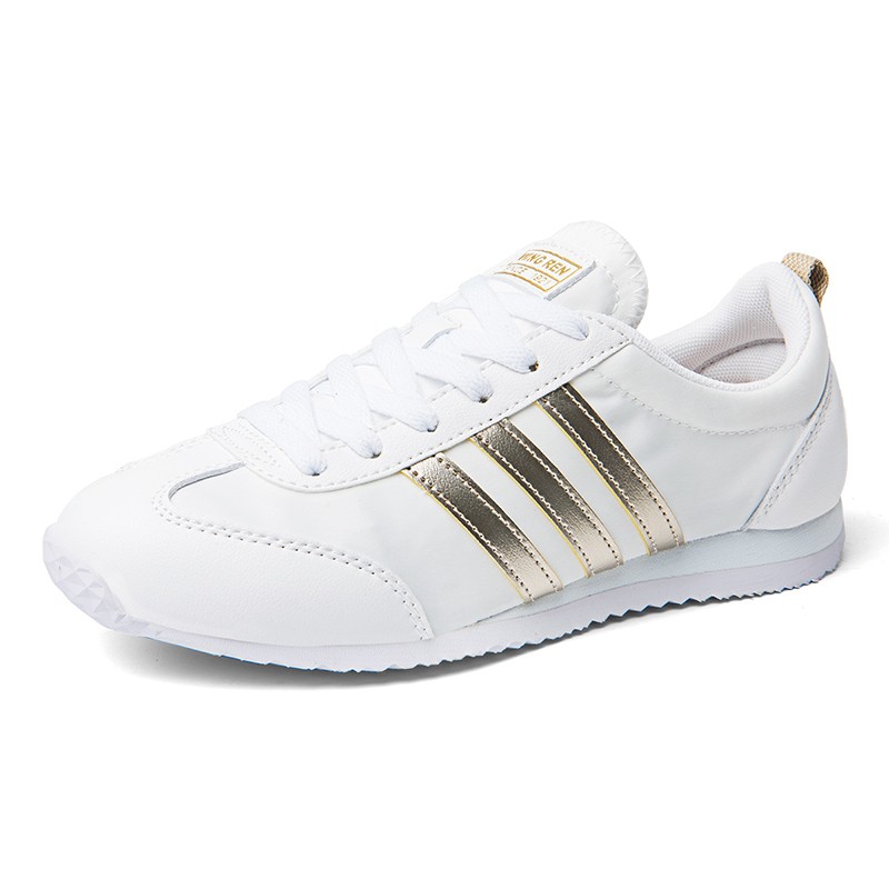 双星女鞋小白鞋子2020年新款春夏季透气休闲百搭学生男鞋运动板鞋 白