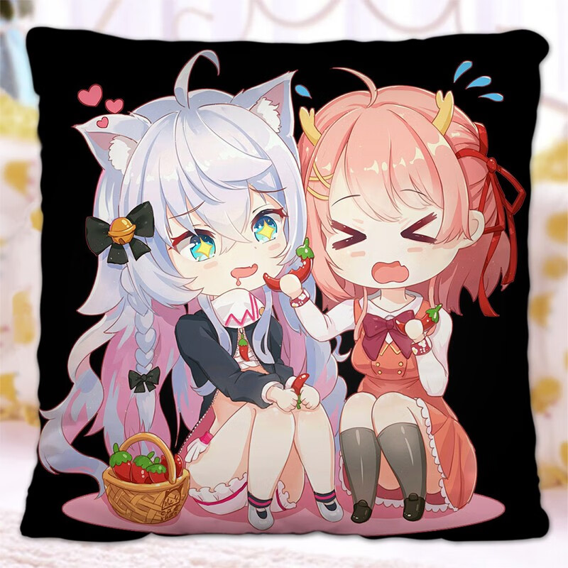 刻沫神楽七奈周边动漫抱枕二次元偶像神乐七奈狗妈同款学生靠枕靠垫