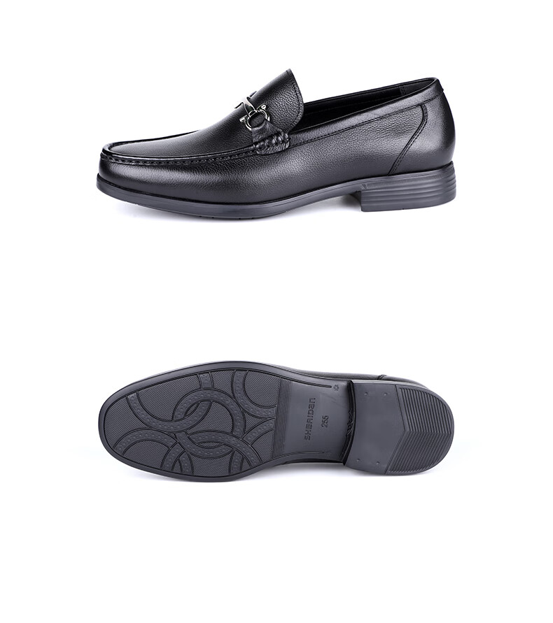 sheridan喜来登皮鞋男新款头层牛皮商务休闲乐福鞋舒适透气轻质男鞋