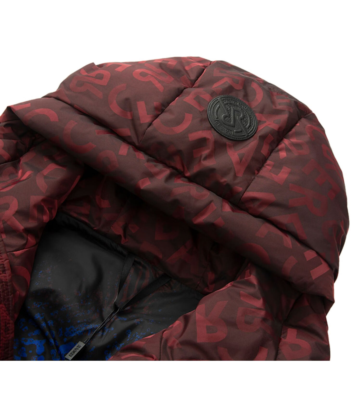 rare威雅男装男士羽绒服红色logo提花短款羽绒服红色56