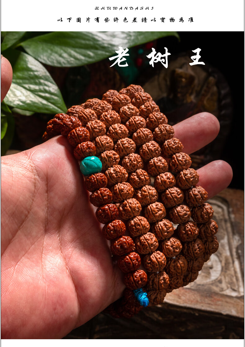 收藏级老树王单圈天然平头双龙纹小金刚菩提子原籽男女手串收藏级老树