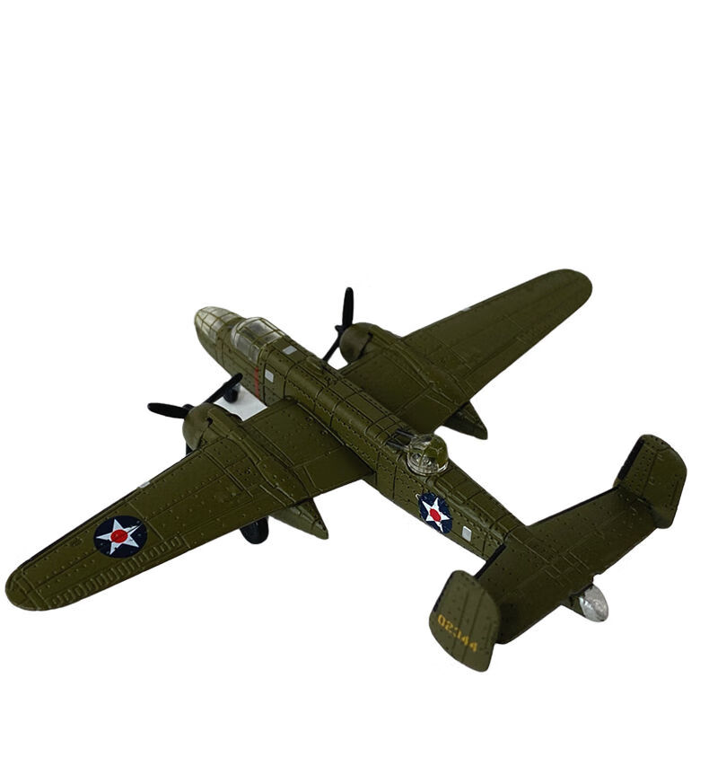二战美国轰炸机 1/72 b25 b25真仿合金模型飞机成品军事收藏摆件送