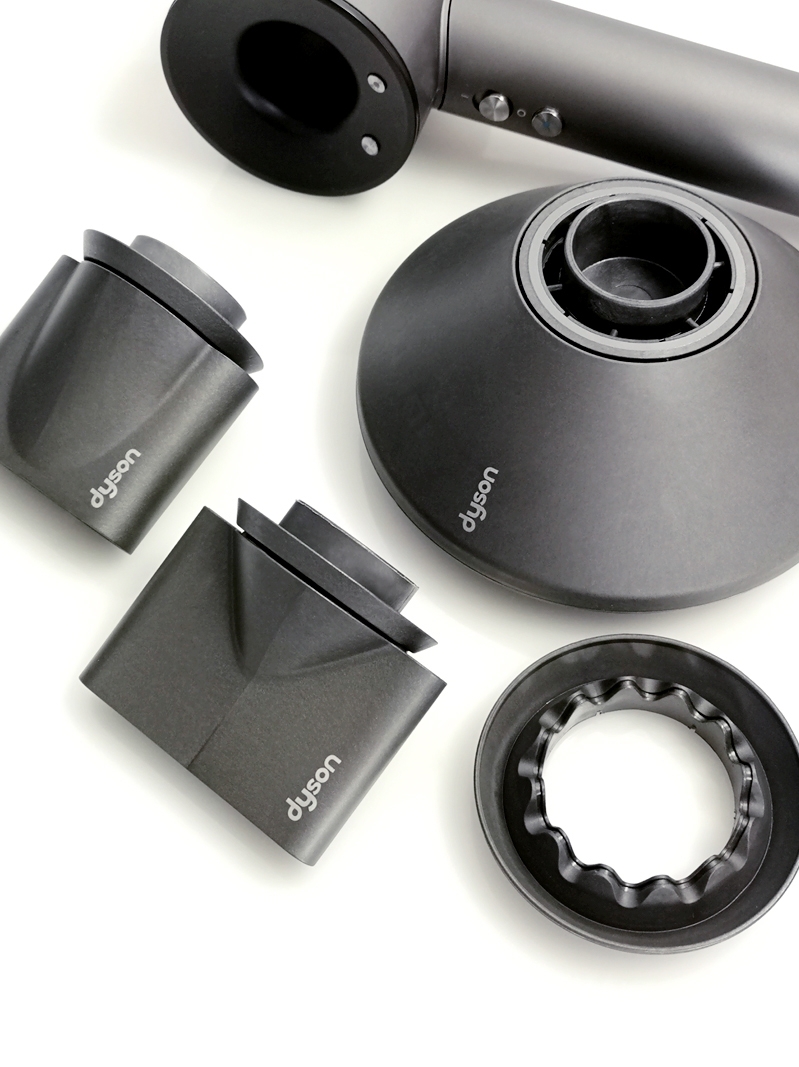 适配dyson戴森电吹风机防飞翘风嘴造型顺滑柔和扩散大风嘴罩配件 灰色