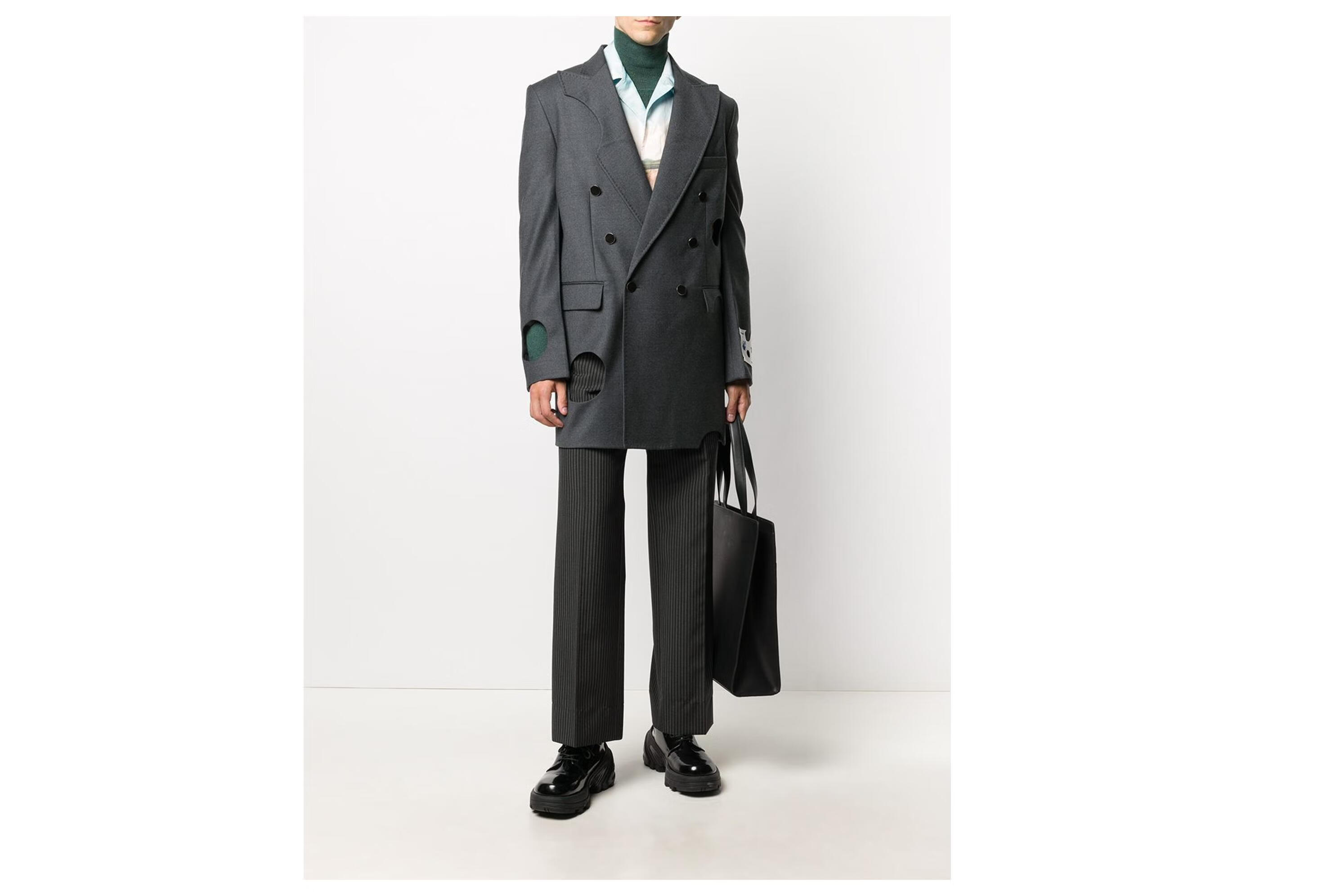off-white 20秋冬男士流星西装 灰色 it48【图片 价格 品牌 报价】