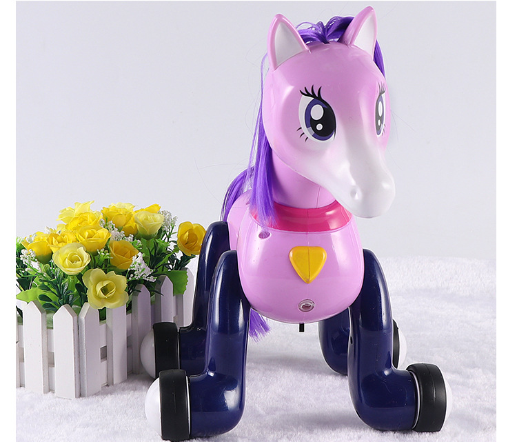 电动智能马电子宠物 遥控独角兽 儿童新款机器人触摸感应益智玩具