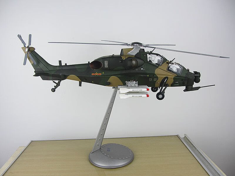 1:32武直十武装直升机 直10wz-10 /直10飞机合金 军事模型 礼品 1:32