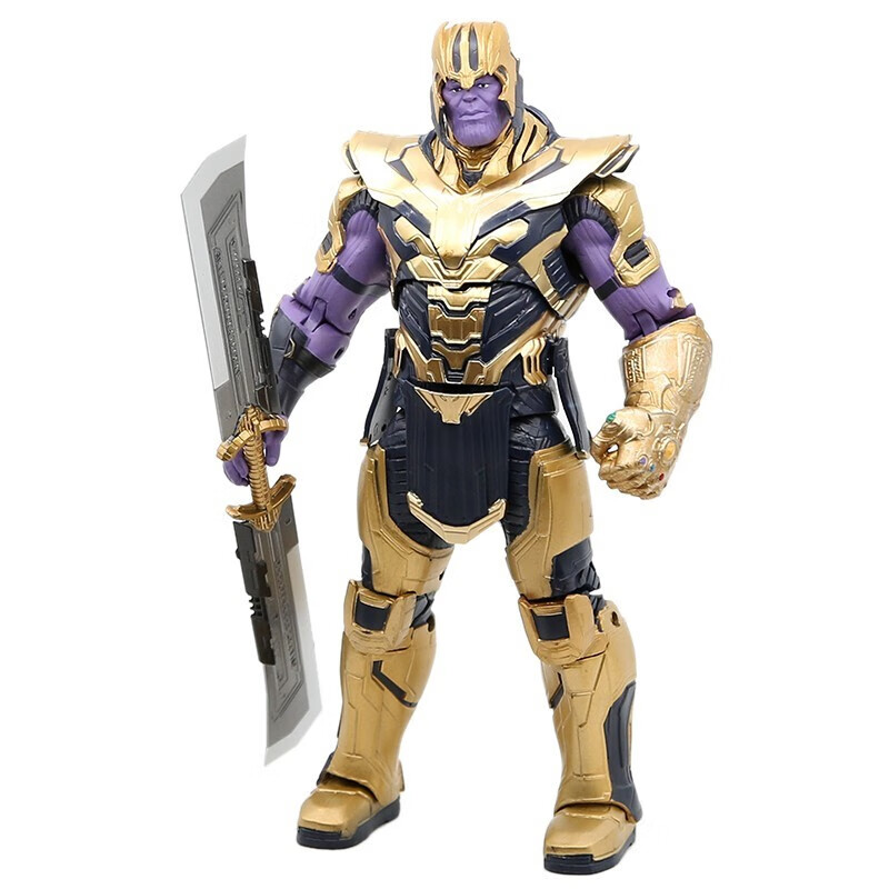 漫威复仇者联盟4双刃盔甲灭霸可动人偶手办模型摆件玩具 双刃盔甲灭霸