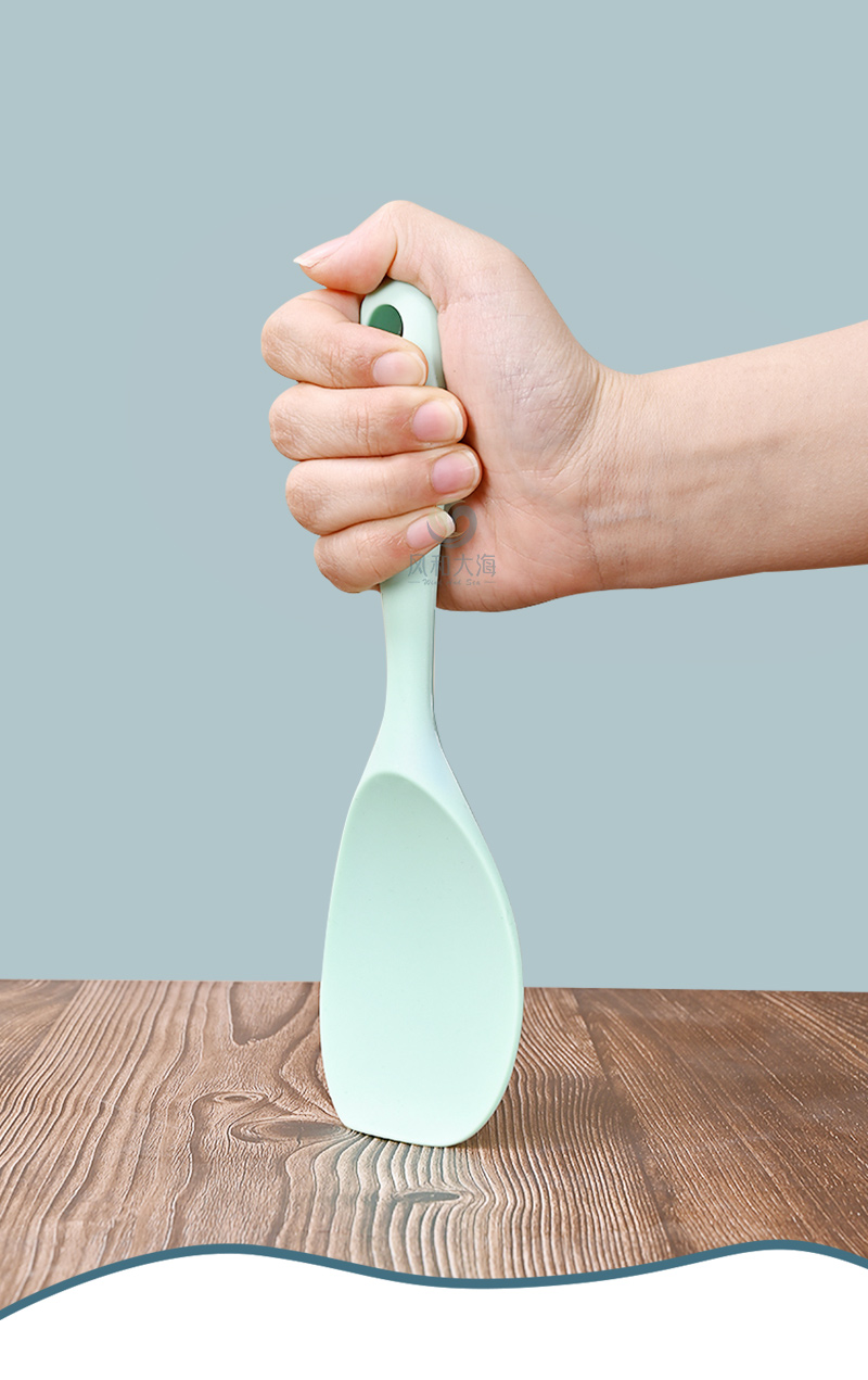 风和大海硅胶饭勺家用抗菌盛饭勺电饭锅铲勺铲子打饭勺食品级耐高温