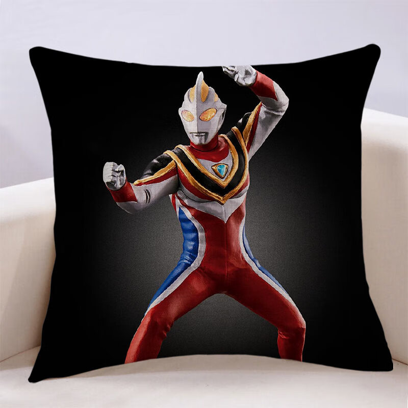 迪士尼商城同款奥特曼同款抱枕双面咸蛋超人迪迦动漫卡通儿童睡觉靠枕