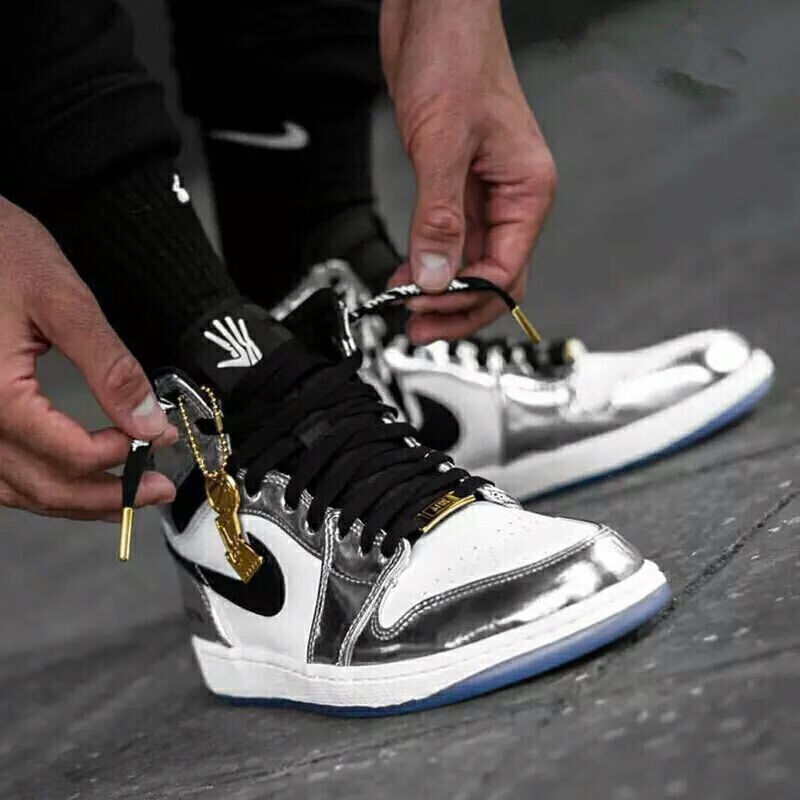 高帮鞋休闲男鞋子男学生运动aj女鞋联名变色龙伦纳德情侣鞋乔1兔八哥