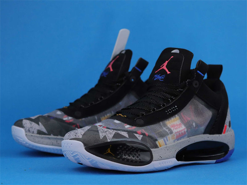 aj34纯原实战篮球鞋郭艾伦冰蓝巴黎中国年男鞋运动跑步鞋 糖果 43