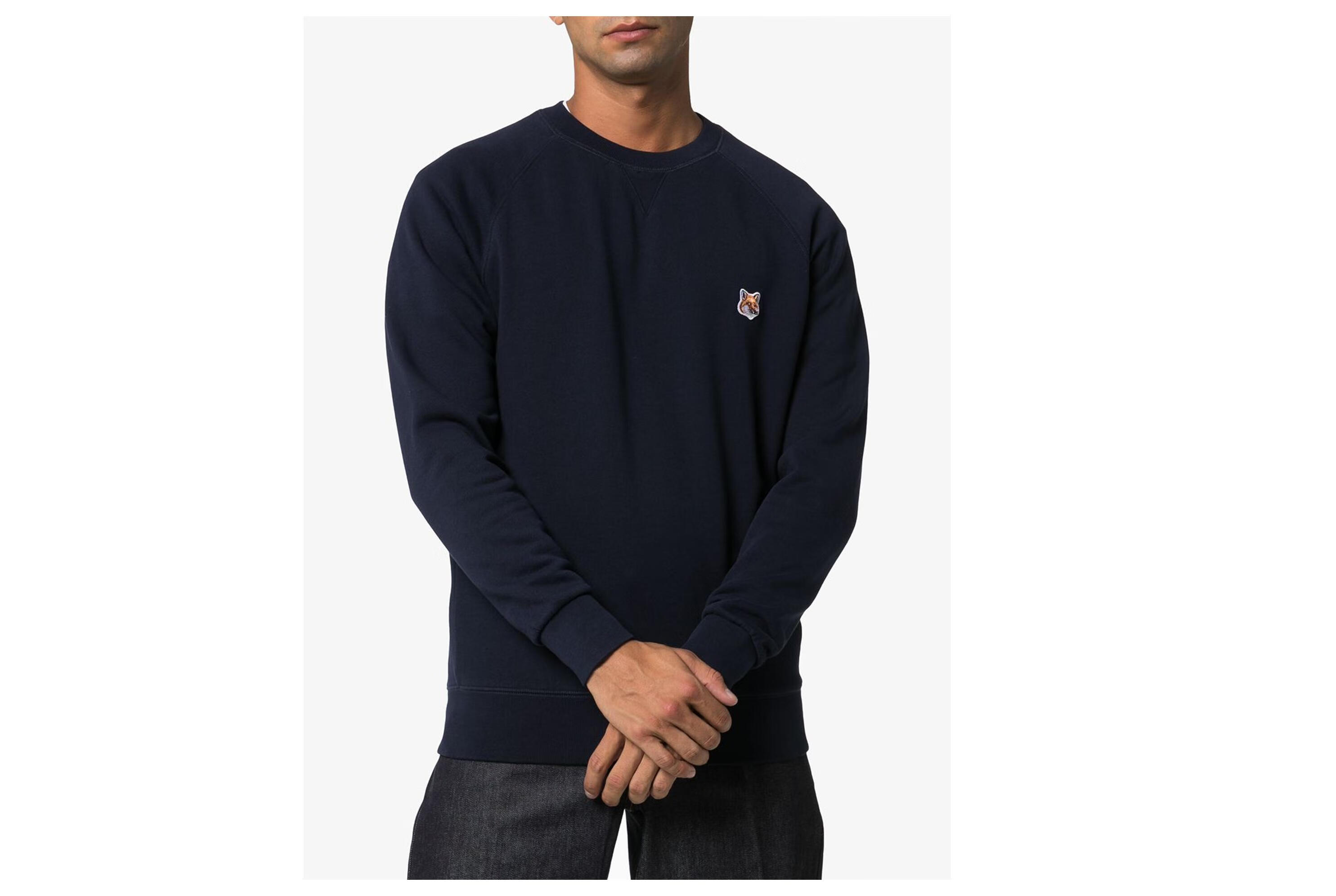 maison kitsune 20秋冬男士logo刺绣套头衫 其他 m【图片 价格 品牌