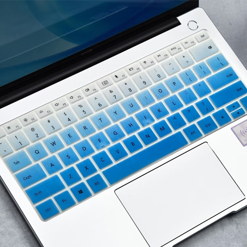 适用华为matebook14键盘膜笔记本贴膜电脑保护膜 半透黑