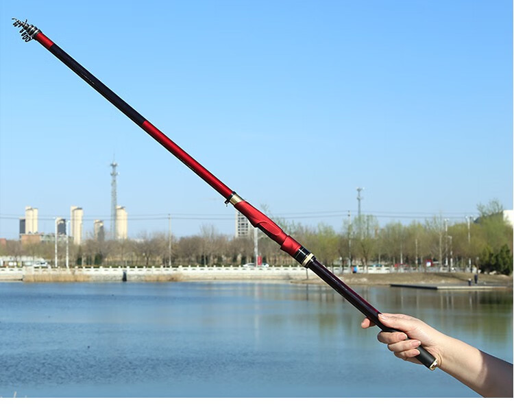 血麒麟矶钓竿长节矶竿大斜导环超轻超硬手海两用鱼竿碳素海竿套装 4.