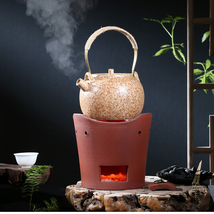 碳炉烧炭炉手工红泥炉风炉陶炉橄榄炭煮茶壶木炭小火炉烧水煮茶炉