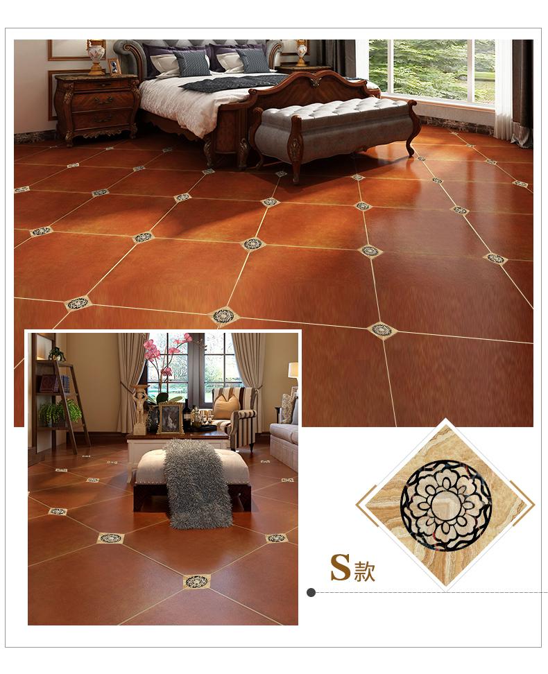 磁砖贴角地砖对角贴客厅卫生间地面装饰角花地贴防水耐磨自粘瓷砖贴纸