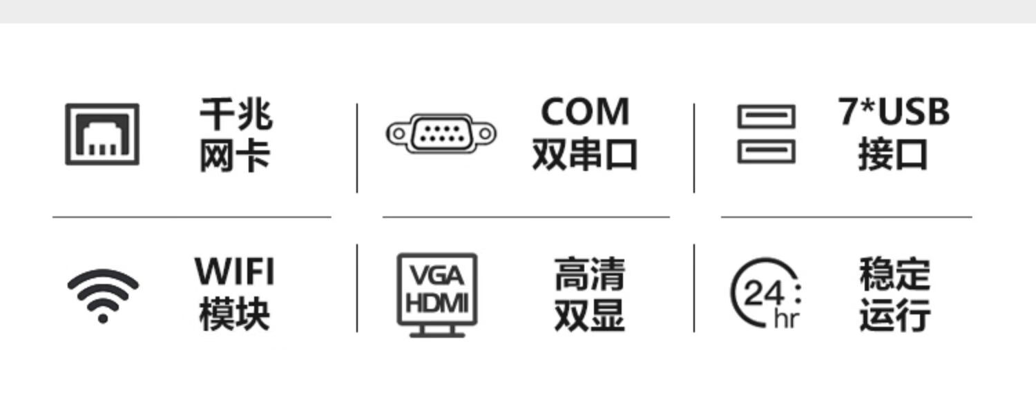 迷你工控机主机无风扇嵌入式双串口工控电脑迷你工业主机2gb32g套餐一