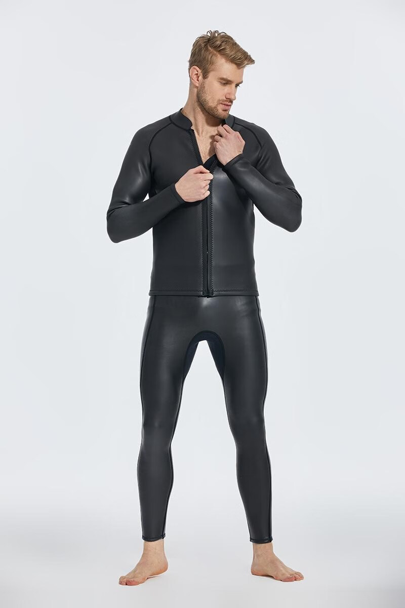 zcco胶衣游泳 光保暖皮潜水服游泳2mm无袖铁人三项连体防寒cr胶衣