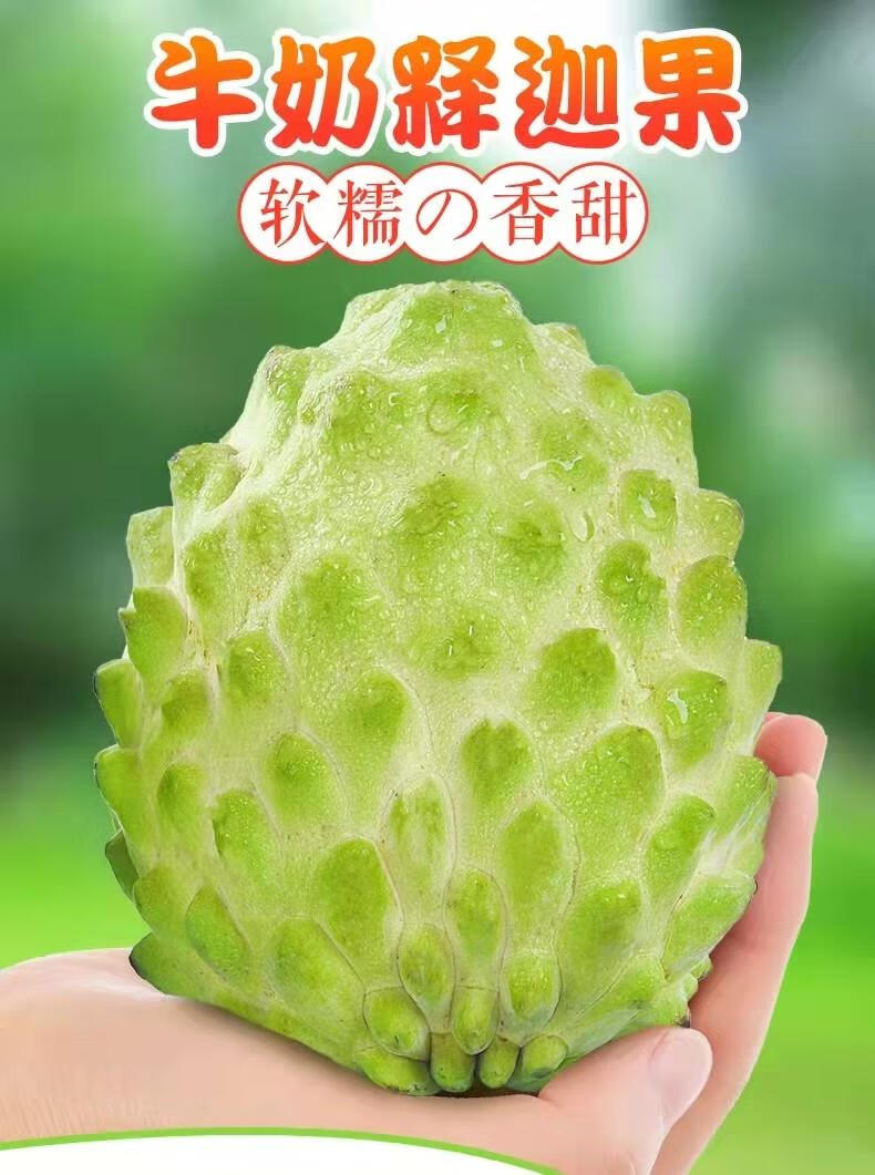 台湾品种佛头果番荔枝牛奶凤梨特级冰淇淋释迦果应当季时令孕妇水果