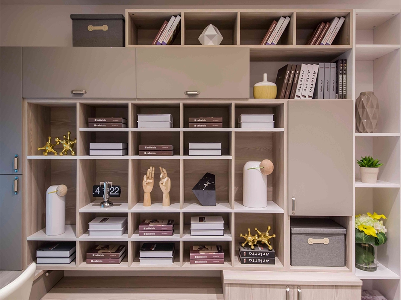 网红直播背景布主播背景布3d直播间书房书柜背景布3d