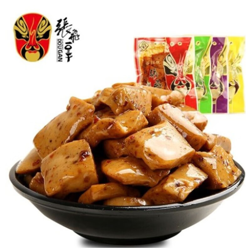 张飞招牌豆干500克四川特产小包装五香豆腐干小吃零食品泡椒1斤