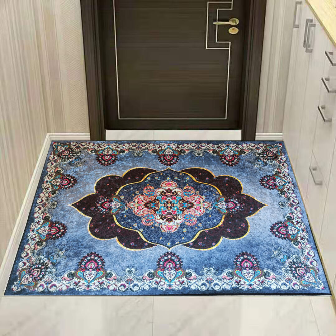 防尘免洗地毯出入平安大门口进门入户门口防滑蹭 金钻绒富贵鱼 80*160