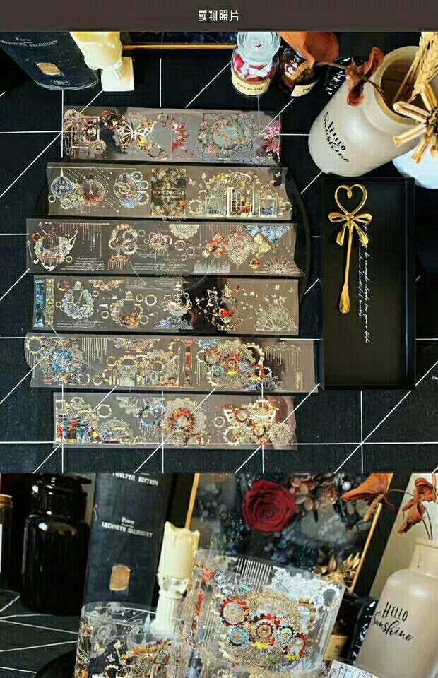 仓梵neverland孤寂沉溺胶带手帐公社pet和纸三周年台产沉溺孤水晶胶带