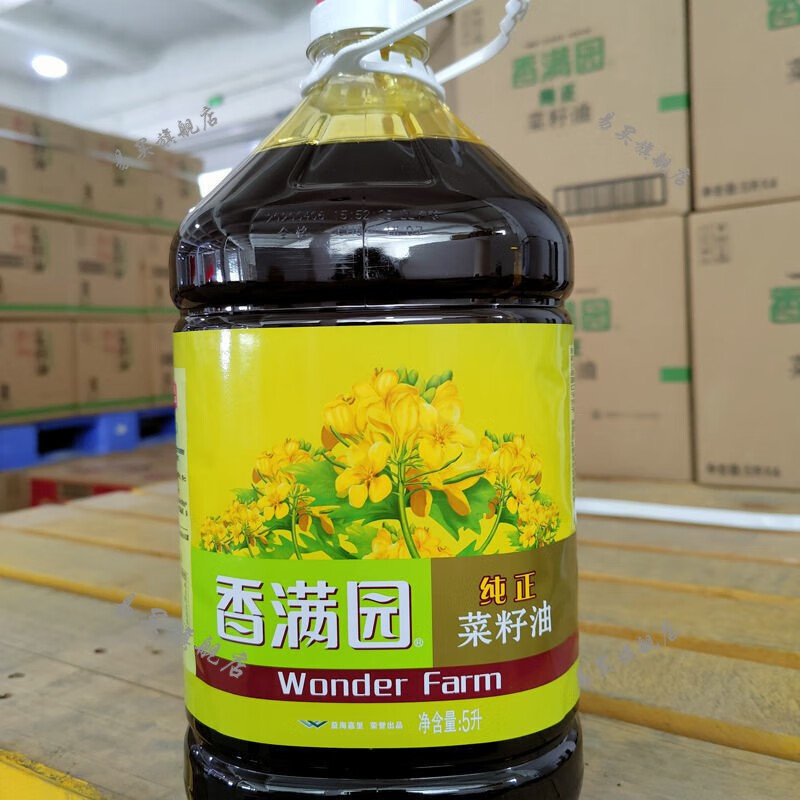 【香满园浓香菜籽调和油】5l【图片 价格 品牌 报价】-京东