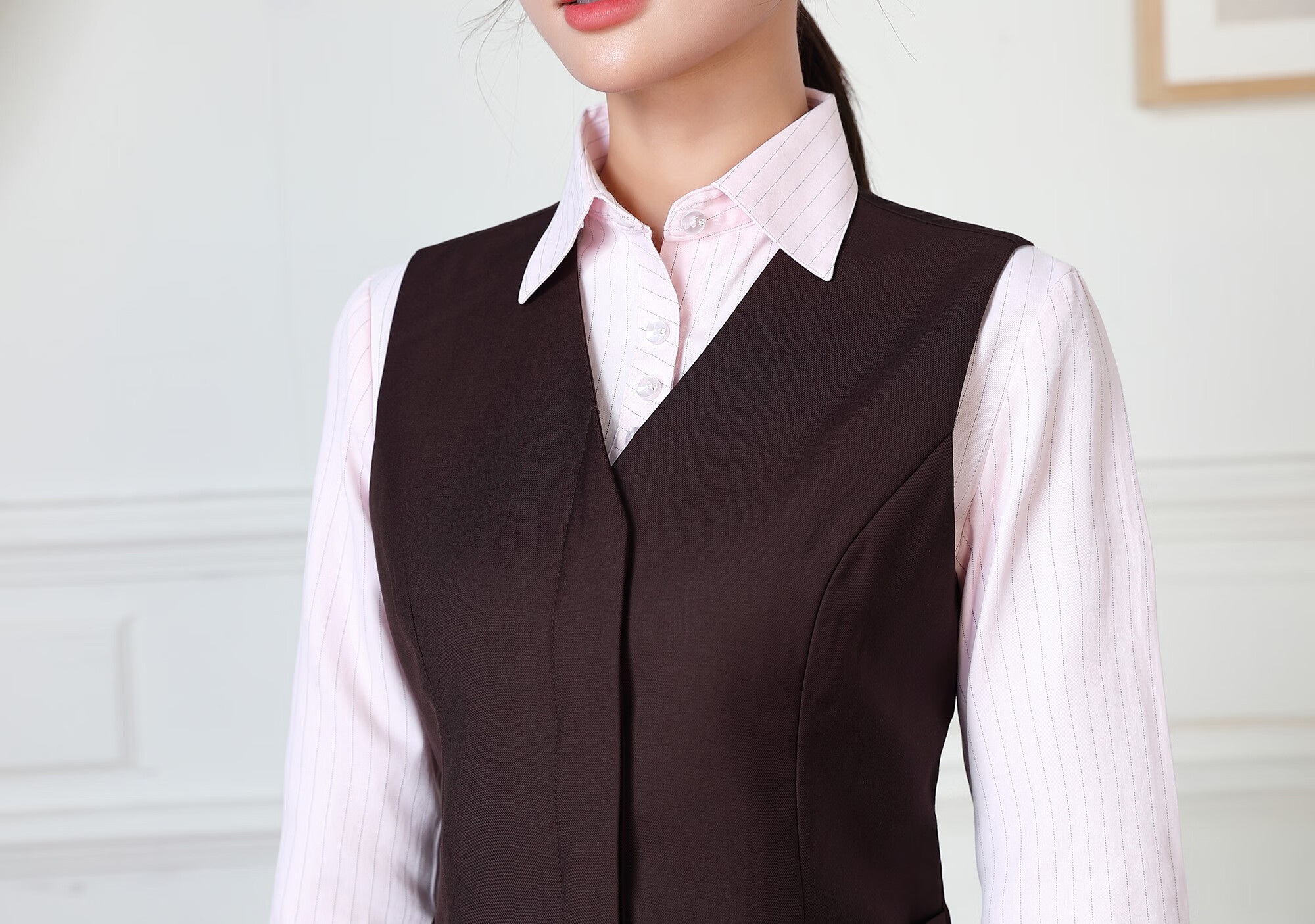 招商银行行服招行职业装制服套装女工作服西装长袖衬衫短裙修身 西裤