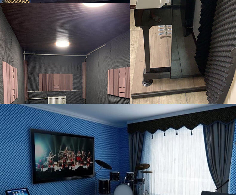 隔音棉墙体钢琴吸音棉房间家用消音录音棚隔音板背胶墙贴隔音神器 3.