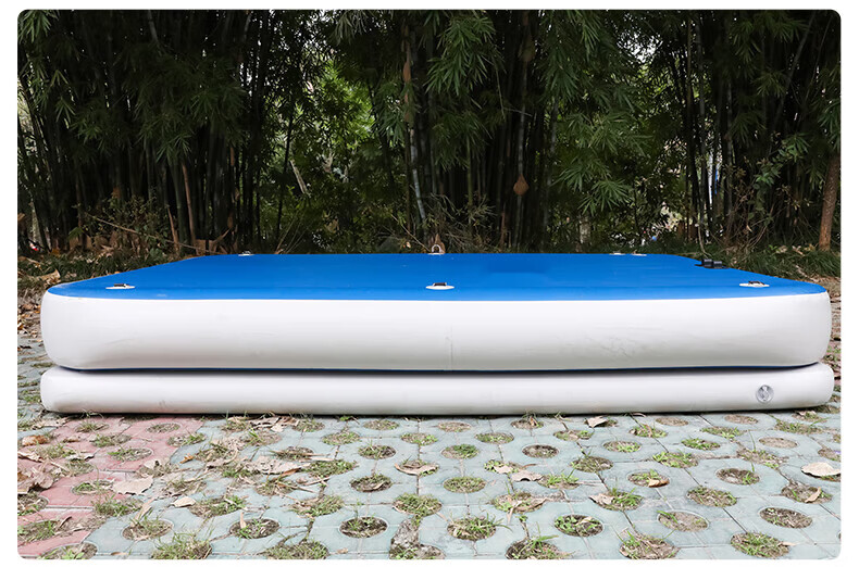 顶真 轻奢品牌充气水上浮台魔毯 钓鱼平台船 游艇浮式漂浮钓台 路亚船