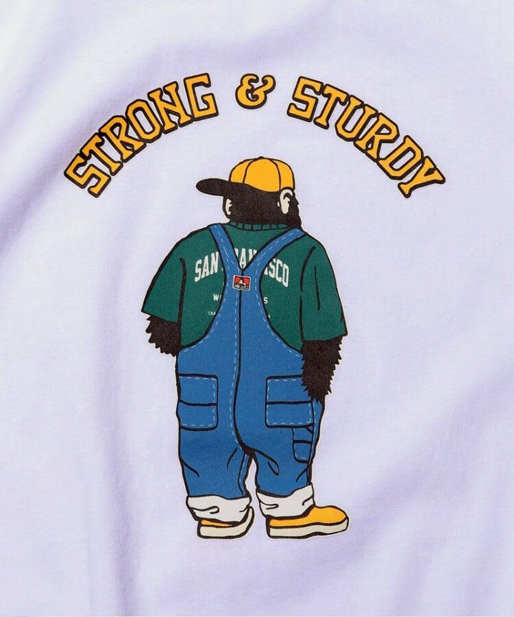 四季良品bendavis潮牌时尚大猩猩印花宽松短袖t恤21ssblack订货s