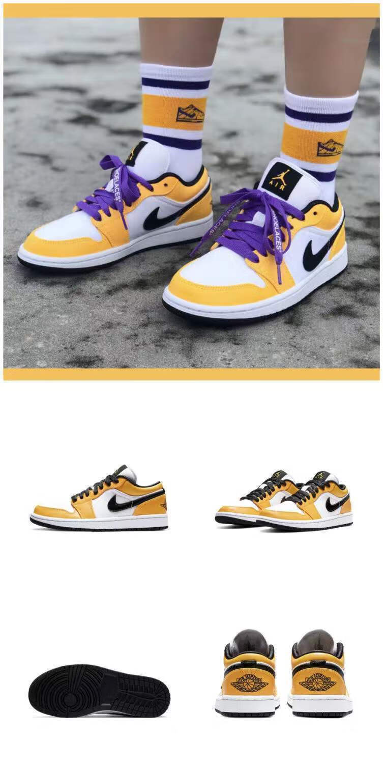 鞋aj1郭艾伦黑扣碎aj闪电倒钩北卡蓝aj男鞋板鞋运动鞋 低帮迪奥联名