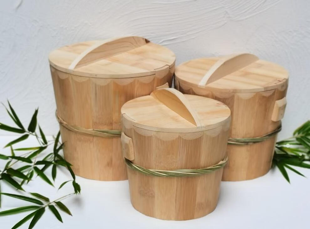 优格曼 蒸饭器蒸饭木桶竹桶竹甑子木甑子蒸饭桶家用原生态竹蒸笼 精致