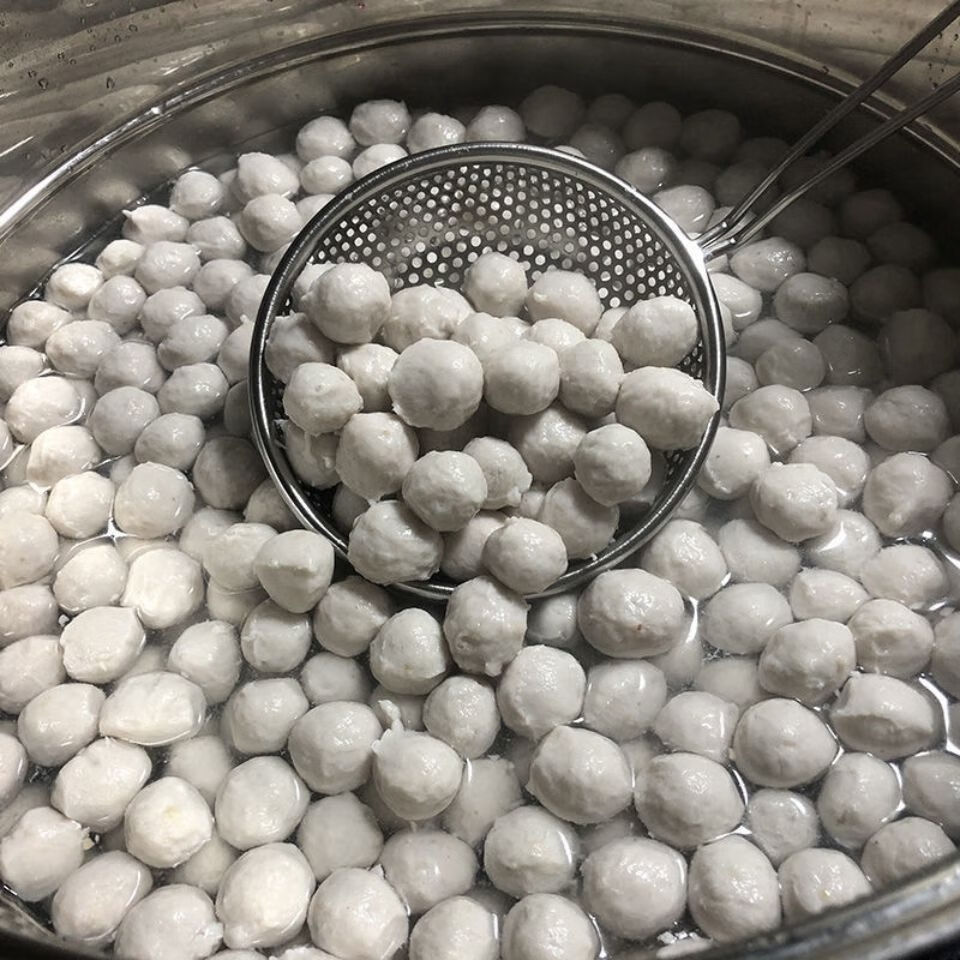 小画正宗客家新鲜土猪肉丸子纯肉圆子贡丸熟肉熟食真空包装3斤土猪肉