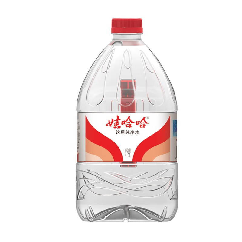 娃哈哈饮用纯净水4.5l4桶大桶装水泡茶水企业家庭装 5箱