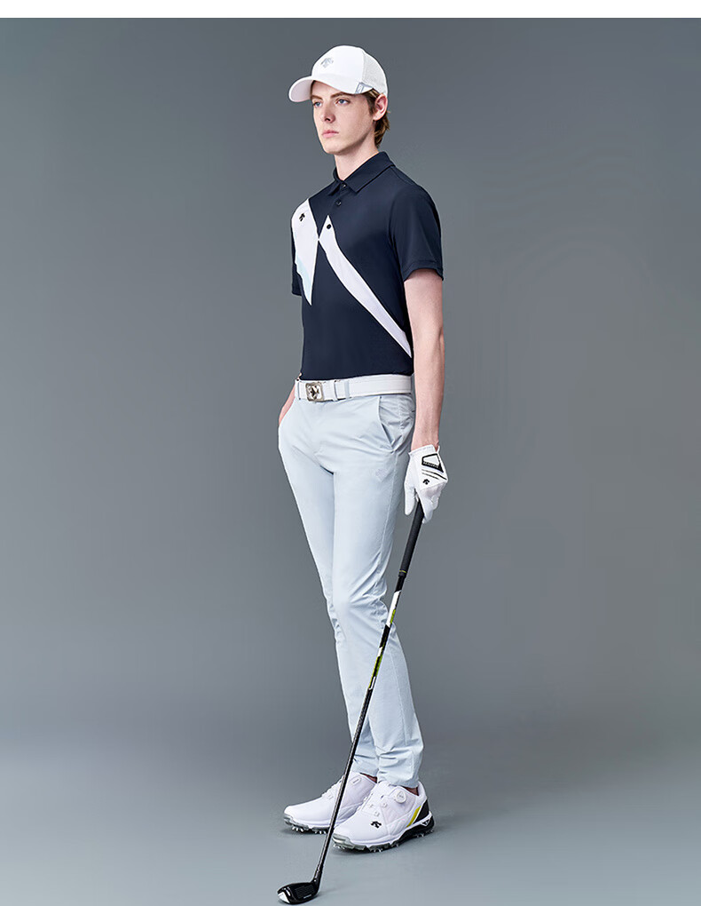descente迪桑特golf高尔夫男子短袖polo衫g133mcts01黑色bkm