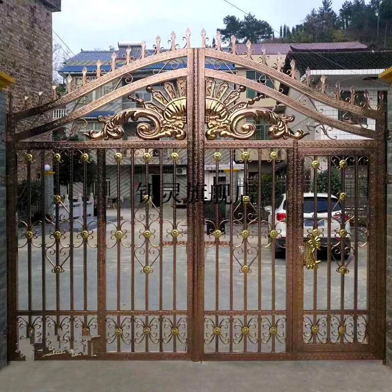花装饰配件 304不锈钢欧式院子大门花凤翔花 钛金风铃花门头花装饰