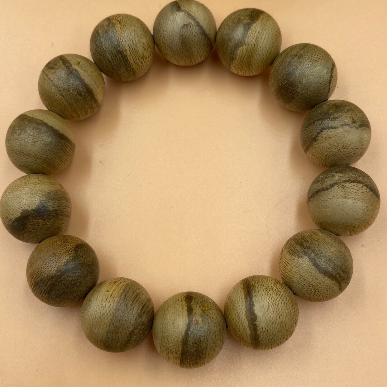 印尼马泥涝天然沉香手串手持佛珠16mm 6mm 8mm虎纹男女款老料沉香 马