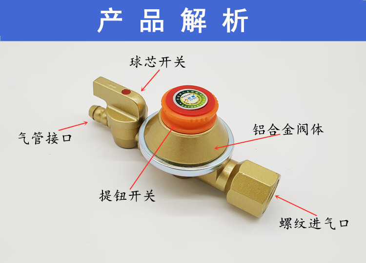 自閉閥天然氣管道安全閥家用燃氣灶漏氣爆保護燃氣閥門 管道天然氣