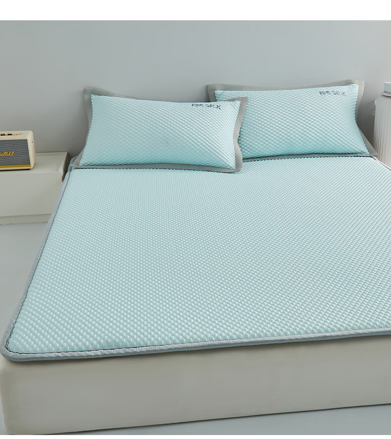 冰豆豆乳胶凉席凉感泰国冰垫硅胶加厚乳胶床垫冰丝凉席两用夏季婴儿