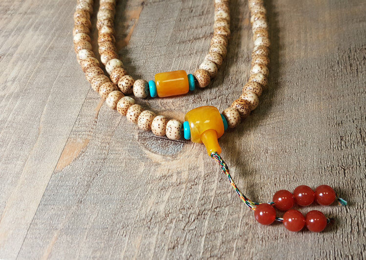 老蜜蜡桶珠散珠顶珠腰珠优化琥珀蜜蜡三通佛头手串大小金刚星月菩提