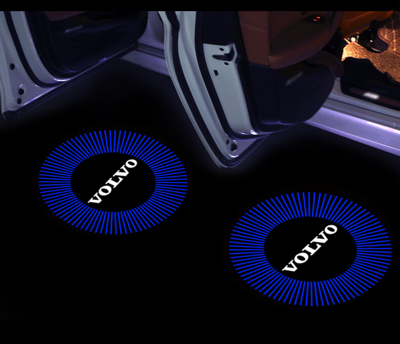 洛菲斯沃尔沃迎宾灯车门灯xc604090镭射投影灯s90s60v60v90照地灯汽车