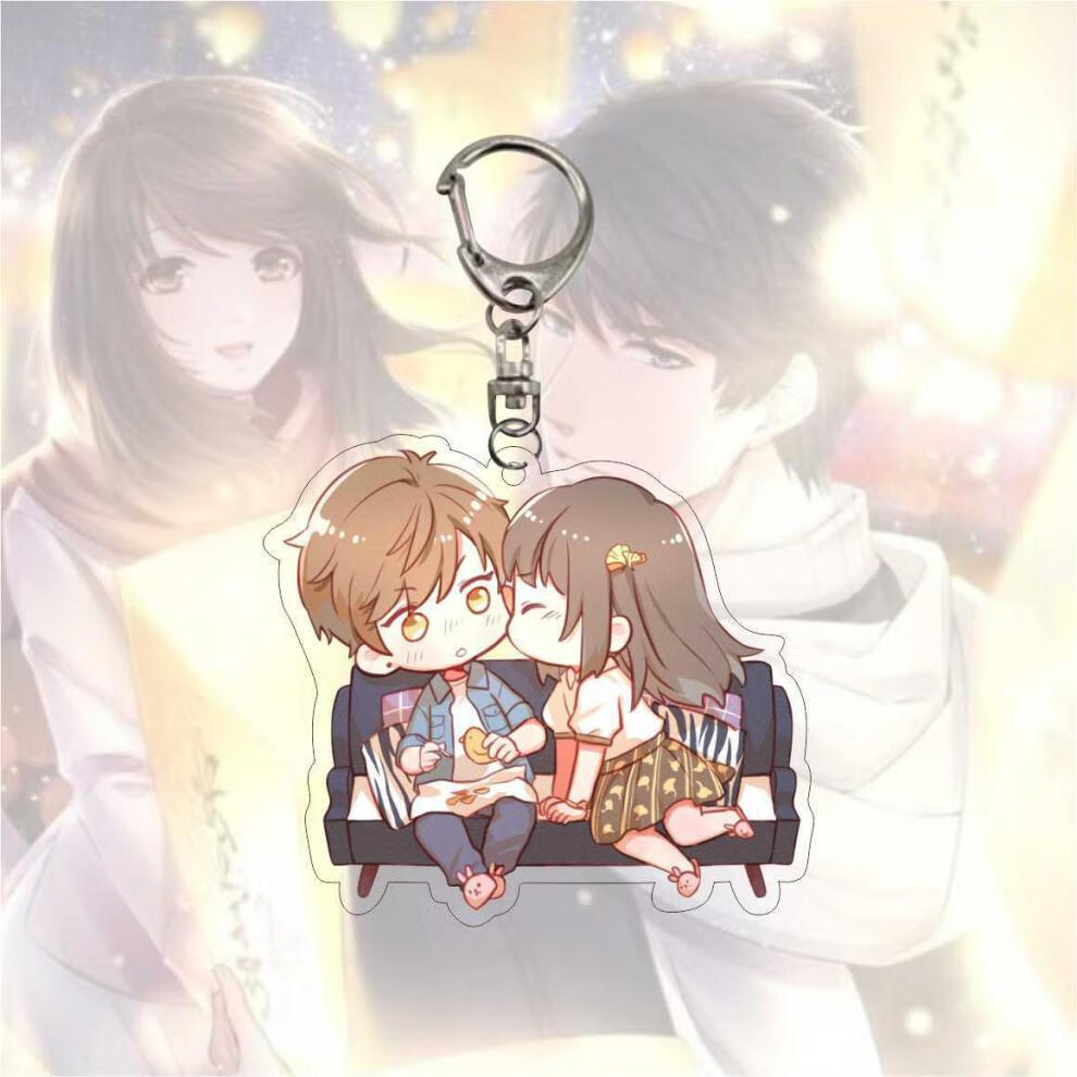 恋与制作人周边钥匙扣 白起许墨李泽言凌肖动漫周边亚克力挂件饰