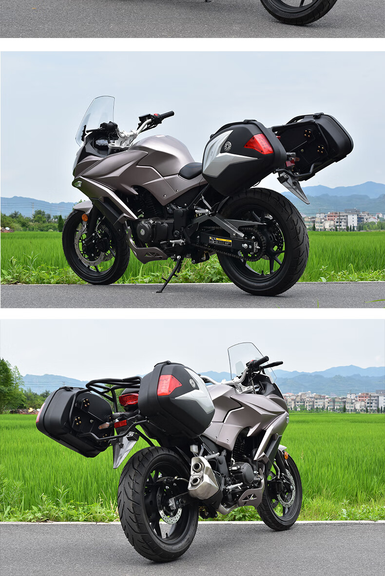 新国四电喷摩托车悍马款350cc双缸水冷可上牌重型机车大排量跑车带